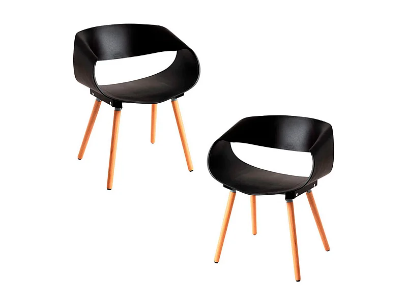 Packs Sillas Comedor - Pack 2 Sillas Cappio - Negro