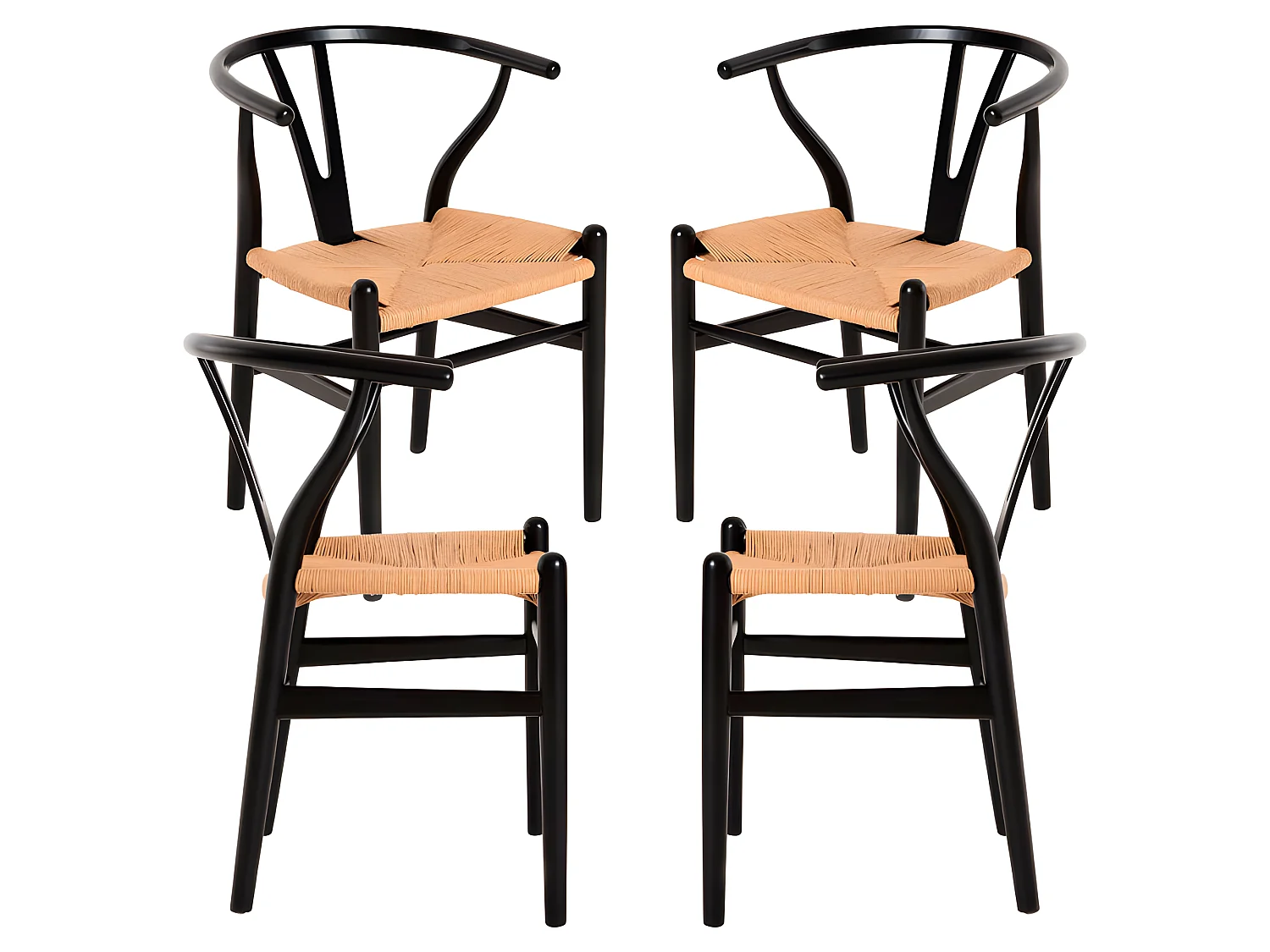 Packs Sillas Comedor - Pack 4 Sillas Wis Madera - Negro