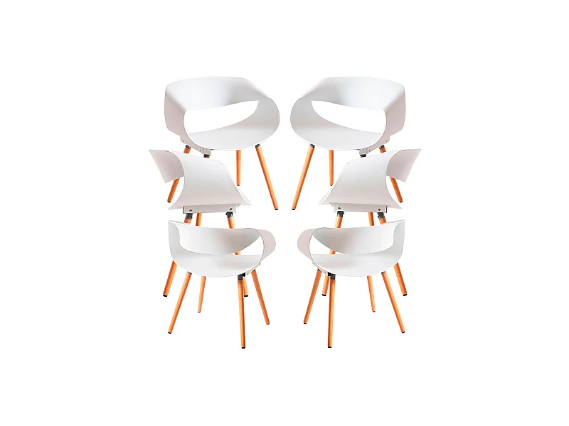 Packs Sillas Comedor - Pack 6 Sillas Cappio - Blanco