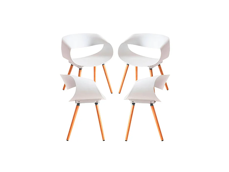 Packs Sillas Comedor - Pack 4 Sillas Cappio - Blanco