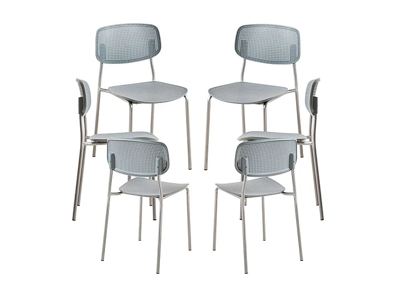 Packs Sillas Comedor - Pack 6 Sillas Piki - Gris