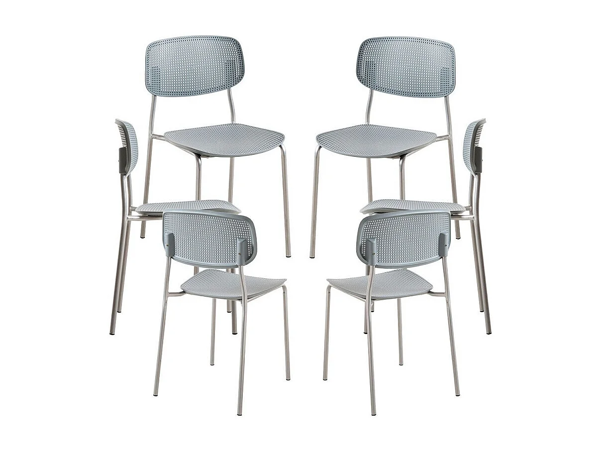 Packs Sillas Comedor - Pack 6 Sillas Piki - Gris