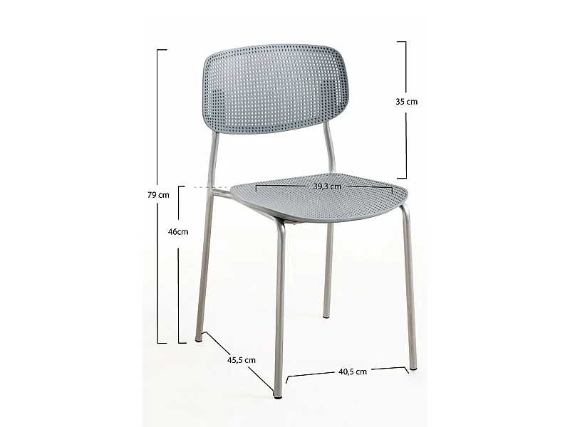 Packs Sillas Comedor - Pack 6 Sillas Piki - Gris