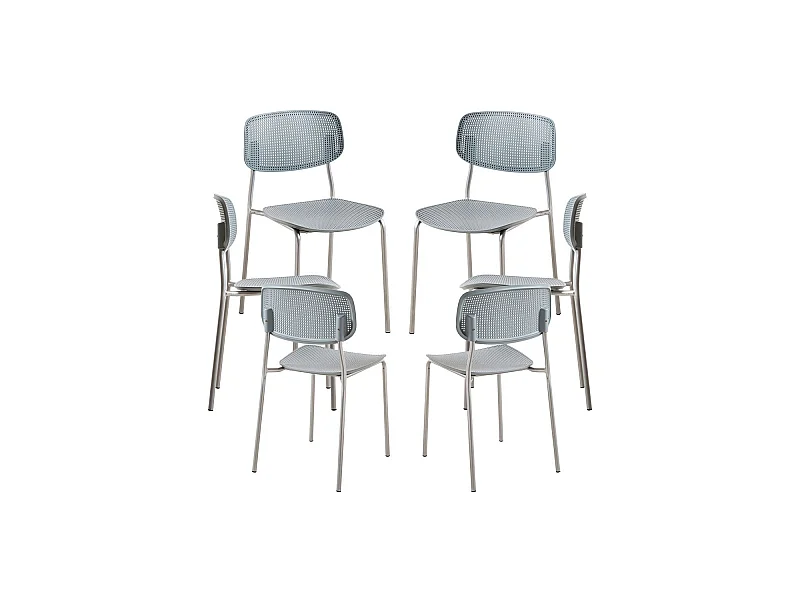 Packs Sillas Comedor - Pack 6 Sillas Piki - Gris