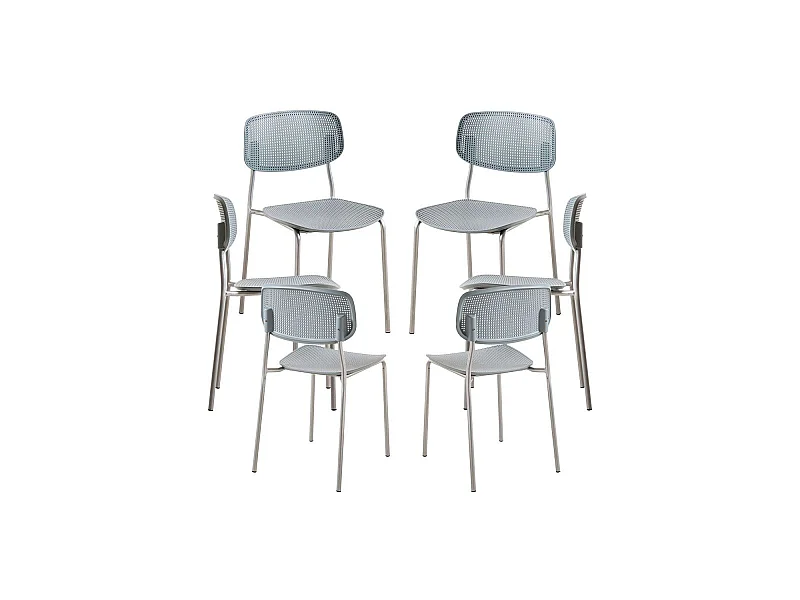 Packs Sillas Comedor - Pack 6 Sillas Piki - Gris