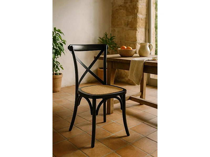 Sillas Comedor - Silla Altea Madera - Negro