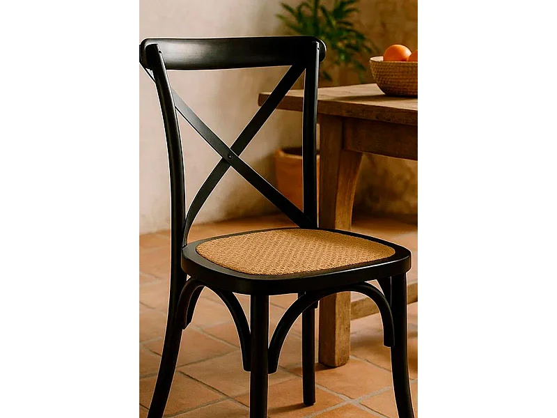 Sillas Comedor - Silla Altea Madera - Negro