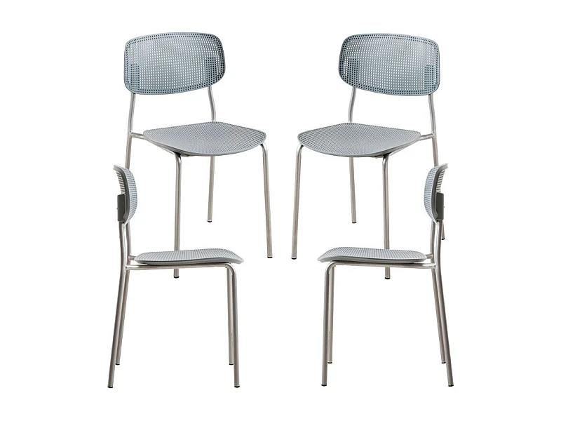 Packs Sillas Comedor - Pack 4 Sillas Piki - Gris