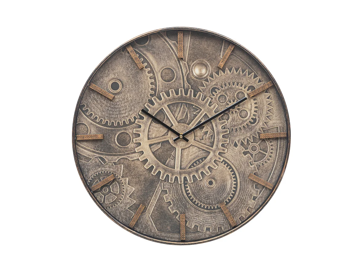 Pendule murale déco Mécanismes  en verre et polypropylène D 50 cm