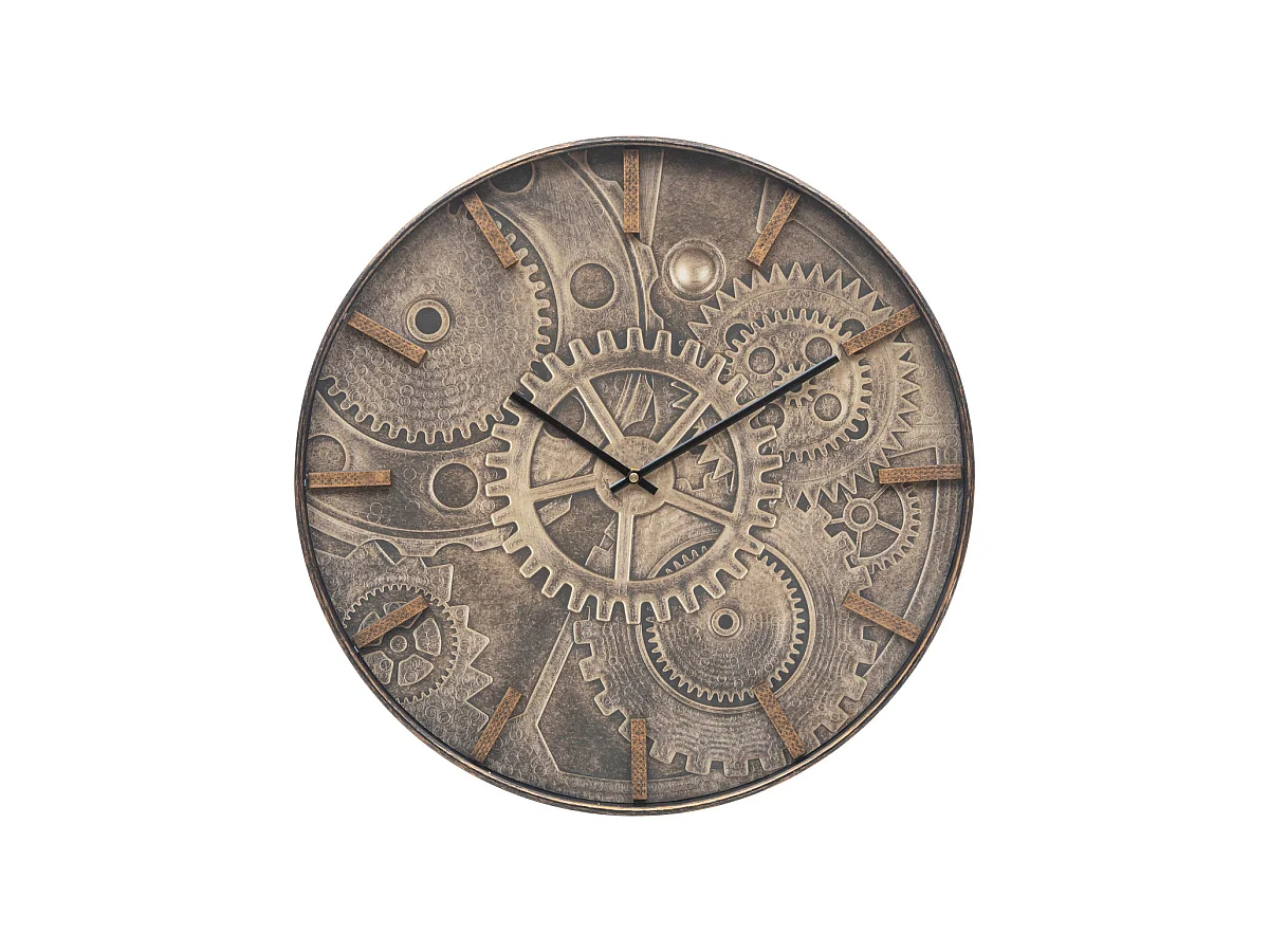 Pendule murale déco Mécanismes  en verre et polypropylène D 50 cm