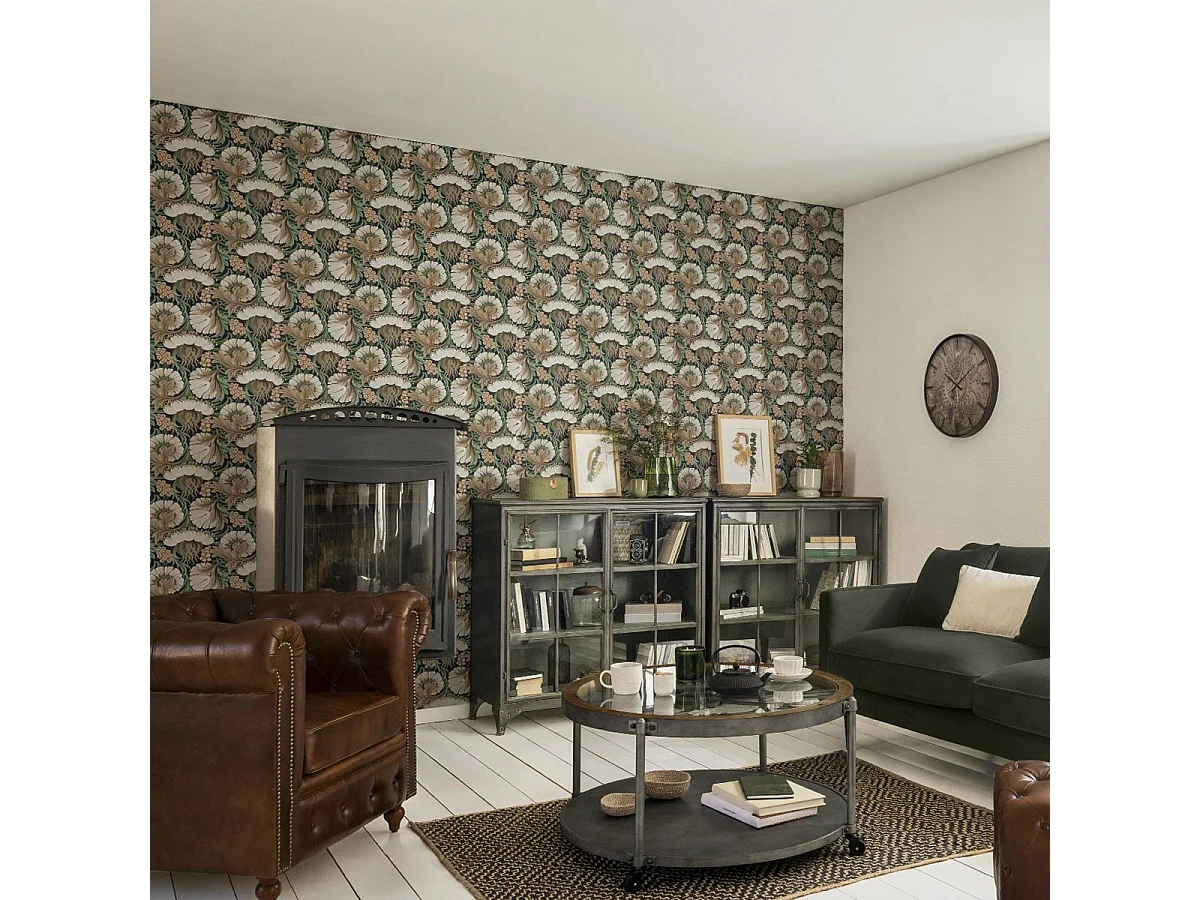 Pendule murale déco Mécanismes  en verre et polypropylène D 50 cm