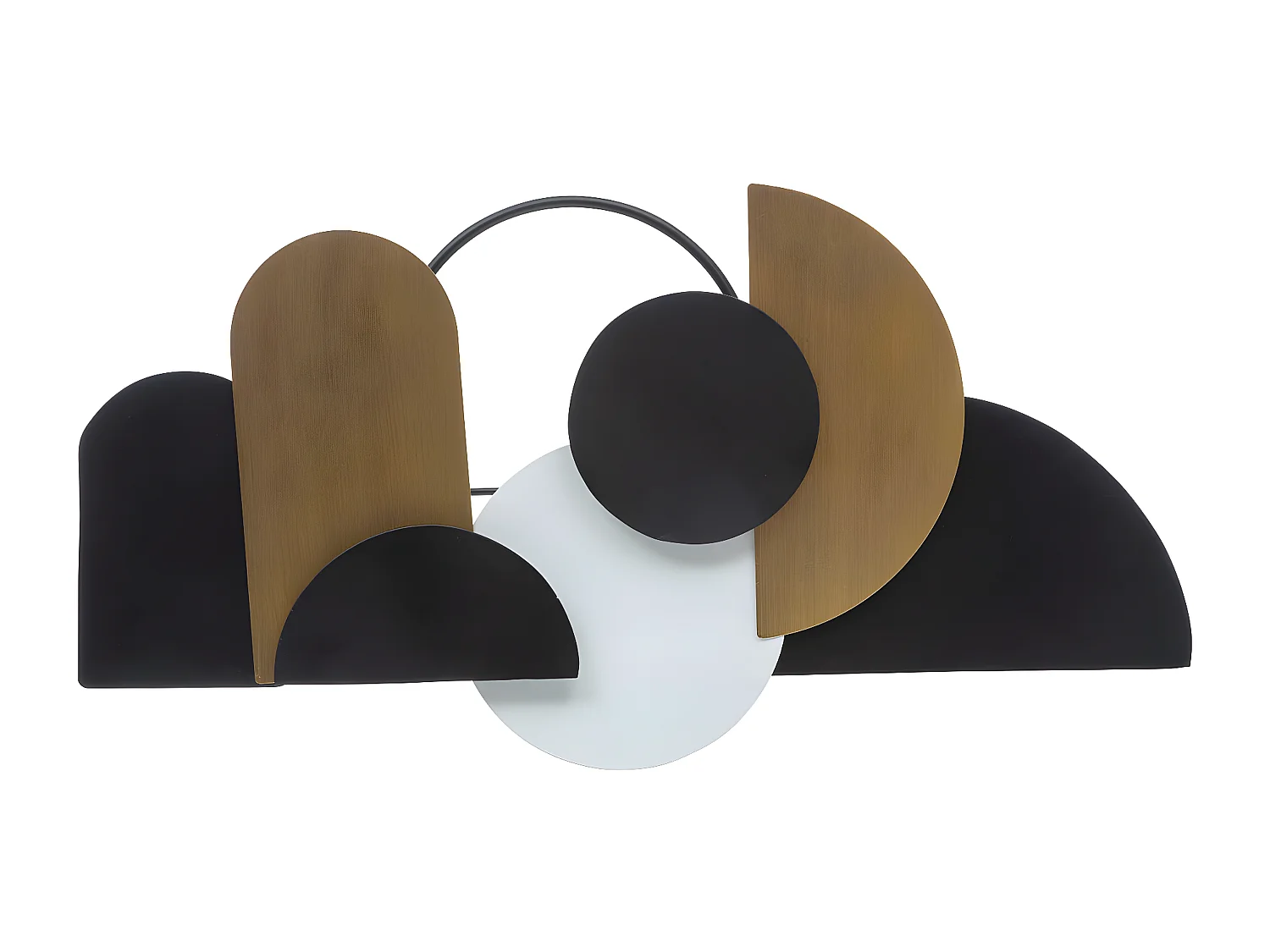 Déco murale en bois et métal 70 x 36 cm