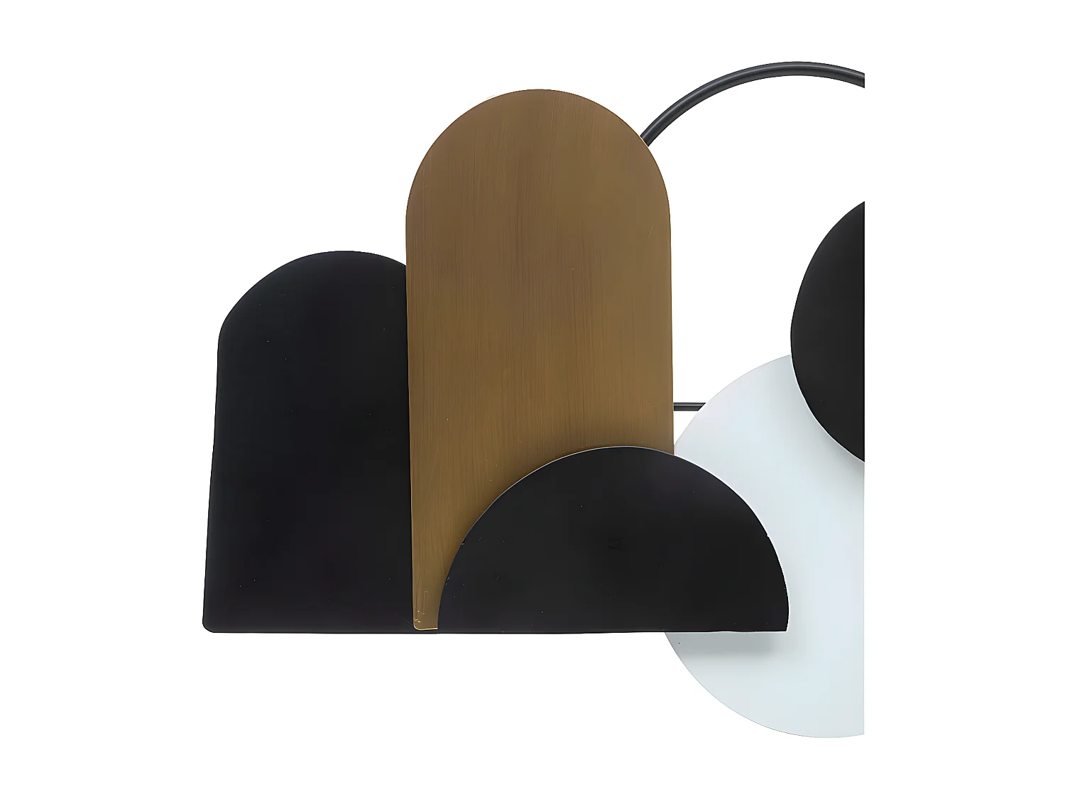 Déco murale en bois et métal 70 x 36 cm