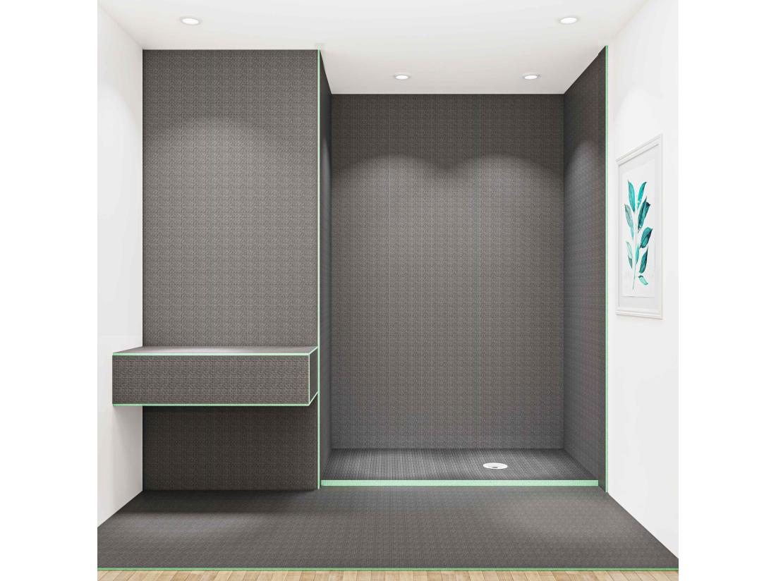 vente unique AICA Panneau de construction à carreler 1250x600x40 Pack de 5 Panneau à carreler