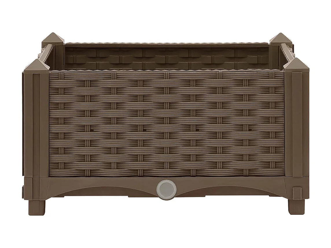 Jardinière lit surélevé plantes marron 40 x 40 x 23 cm 02_0000926