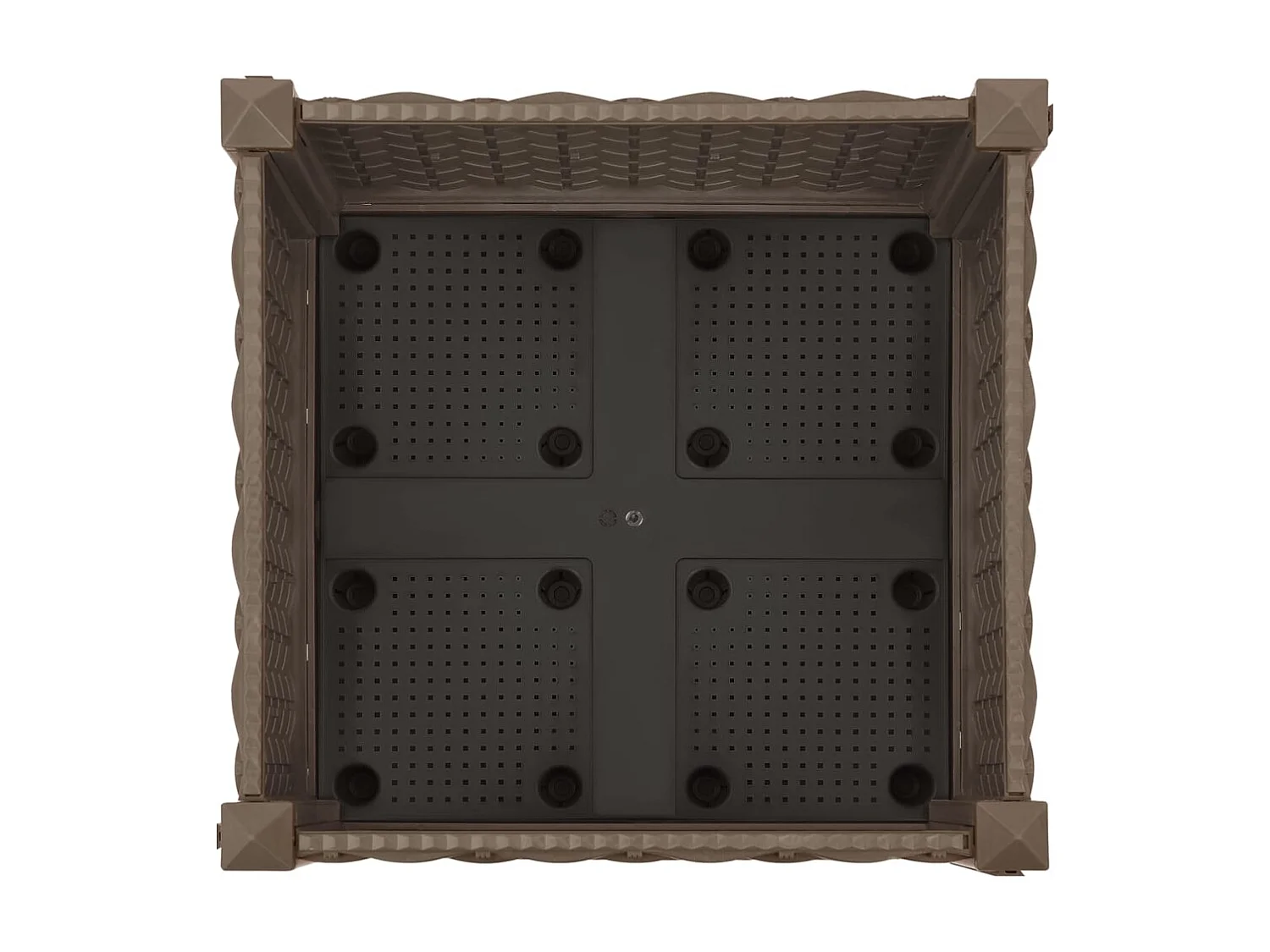 Jardinière lit surélevé plantes marron 40 x 40 x 23 cm 02_0000926