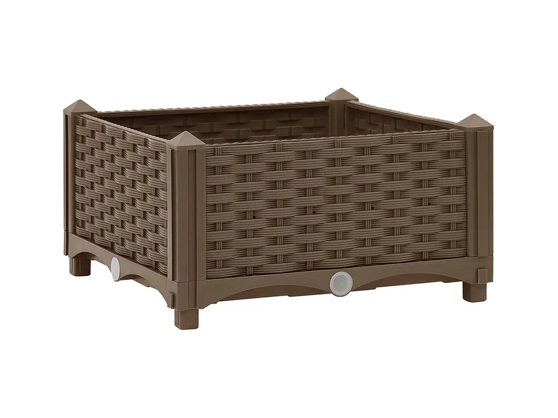Jardinière lit surélevé plantes marron 40 x 40 x 23 cm 02_0000926