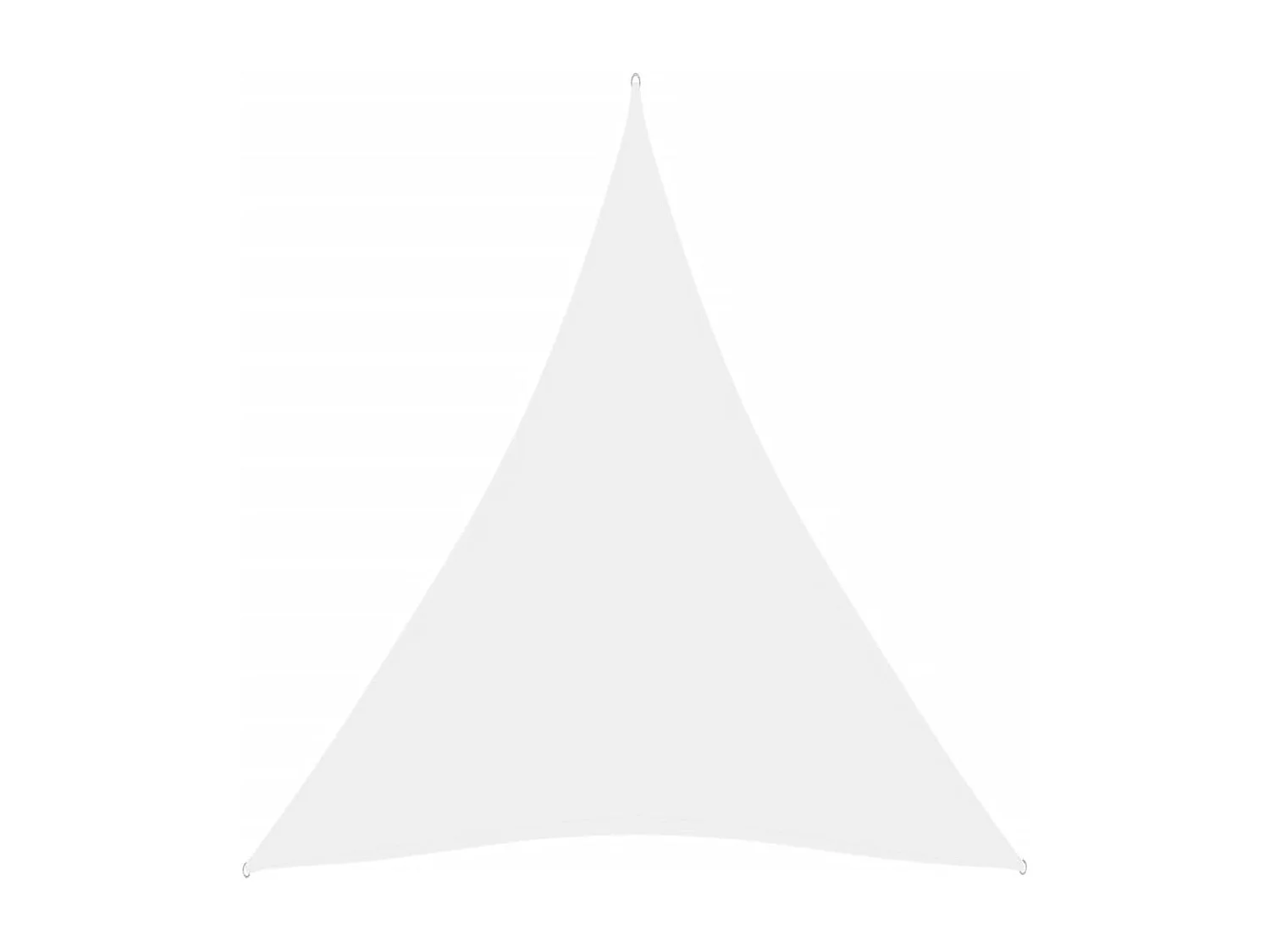 Vela parasole in telo parasole triangolare tessuto Oxford 5 x 6 x 6 mt bianco 02_0009924