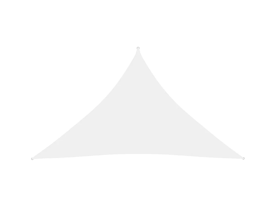 Vela de sombra parasol triangular tela Oxford 2,5 x 2,5 x 3,5 m blanco 02_0009797