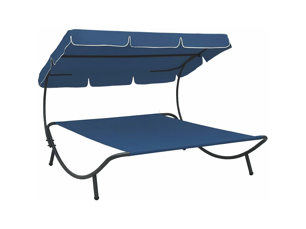 Lit de repos transat bleue 200 x 173 x 135 cm 02_0012004