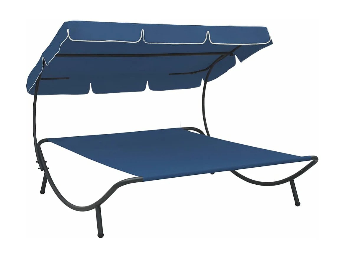 Lit de repos transat bleue 200 x 173 x 135 cm 02_0012004