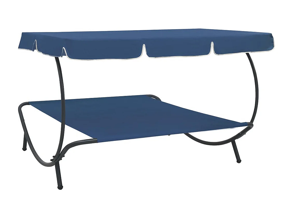 Lit de repos transat bleue 200 x 173 x 135 cm 02_0012004