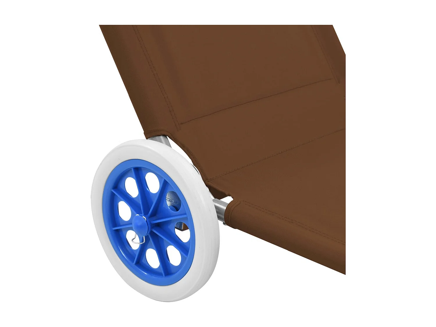 Espreguiçadeira espreguiçadeira para banhos de sol cama de jardim terraço mobiliário de exterior dobrável com toldo e rodas de aço cinza 02_0012827