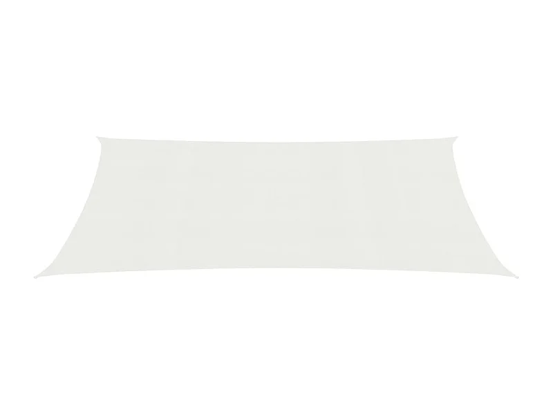 Voile toile d&#039;ombrage parasol blanche 400 x 250 x 250 cm 02_0009001