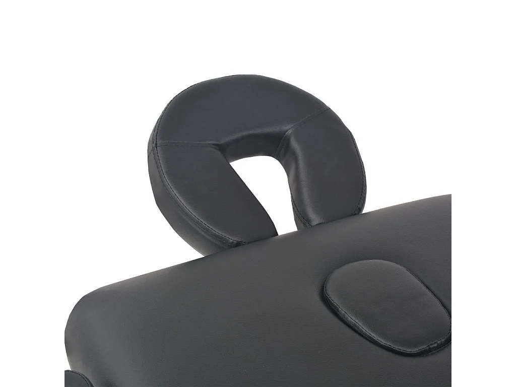 Camilla de masaje plegable con 3 zonas de 10 cm de espesor negra 02_0001869