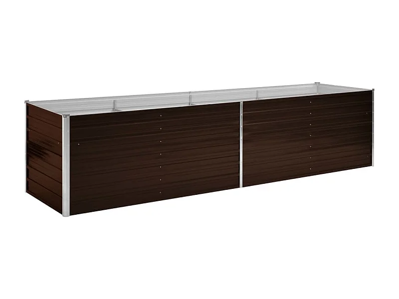 Jardinière lit surélevé plantes marron 320 x 80 x 77 cm 02_0001221