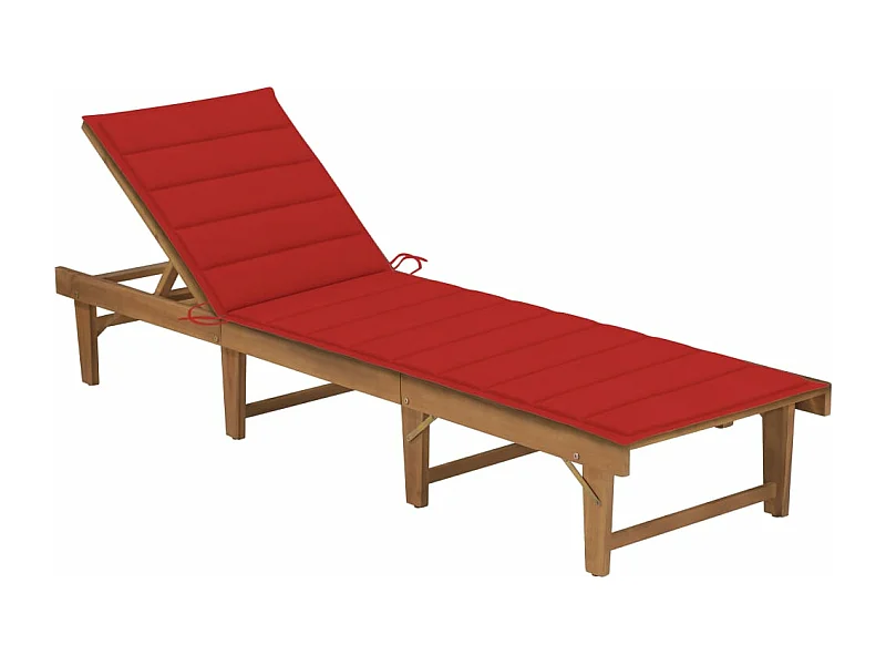 Transat chaise longue bain bois marron 71 x 61 x 25 cm 02_0012850