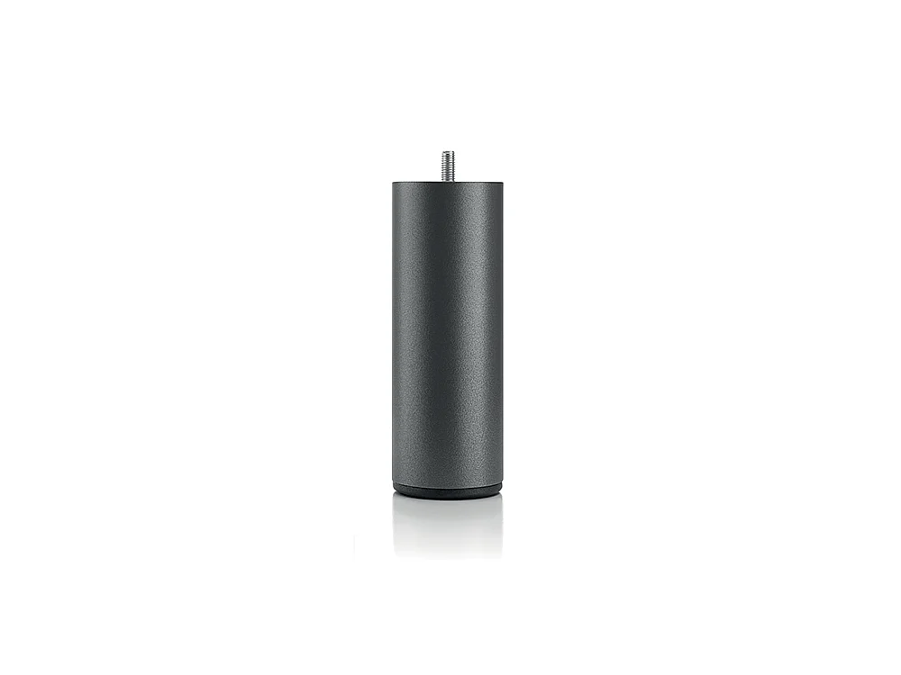 BELLECOUR LITERIE | Pied de lit cylindrique en métal Noir Hauteur 20 cm (vendu à l'unité)