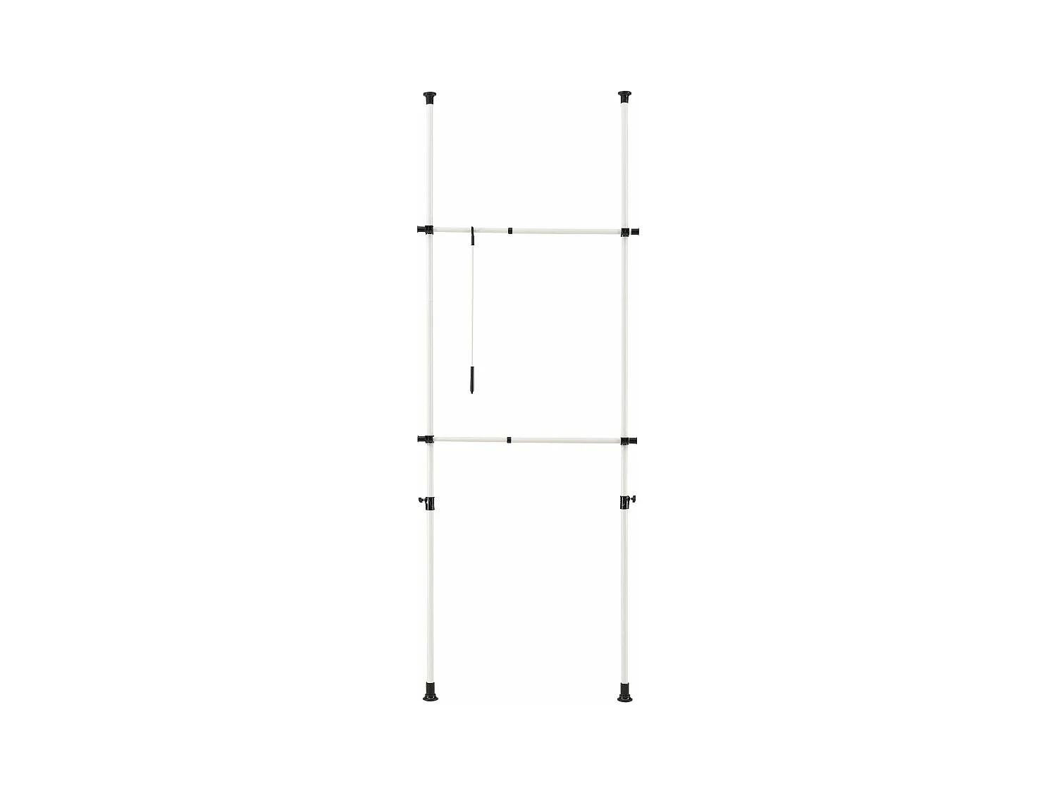 Porte manteau télescopique réglable blanche 75 x 75 x 110 cm 03_0003505