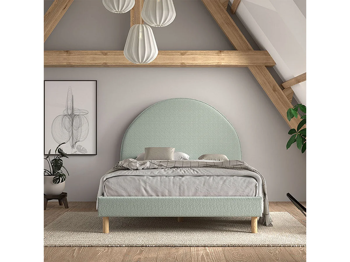 Lit 140x200 sommier inclus Moon Vert