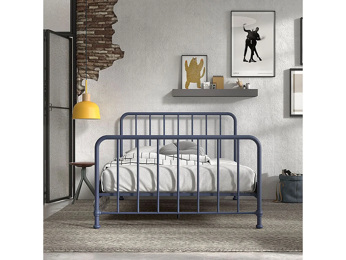 Lit Enfant "Bronxx" 140x200cm Bleu