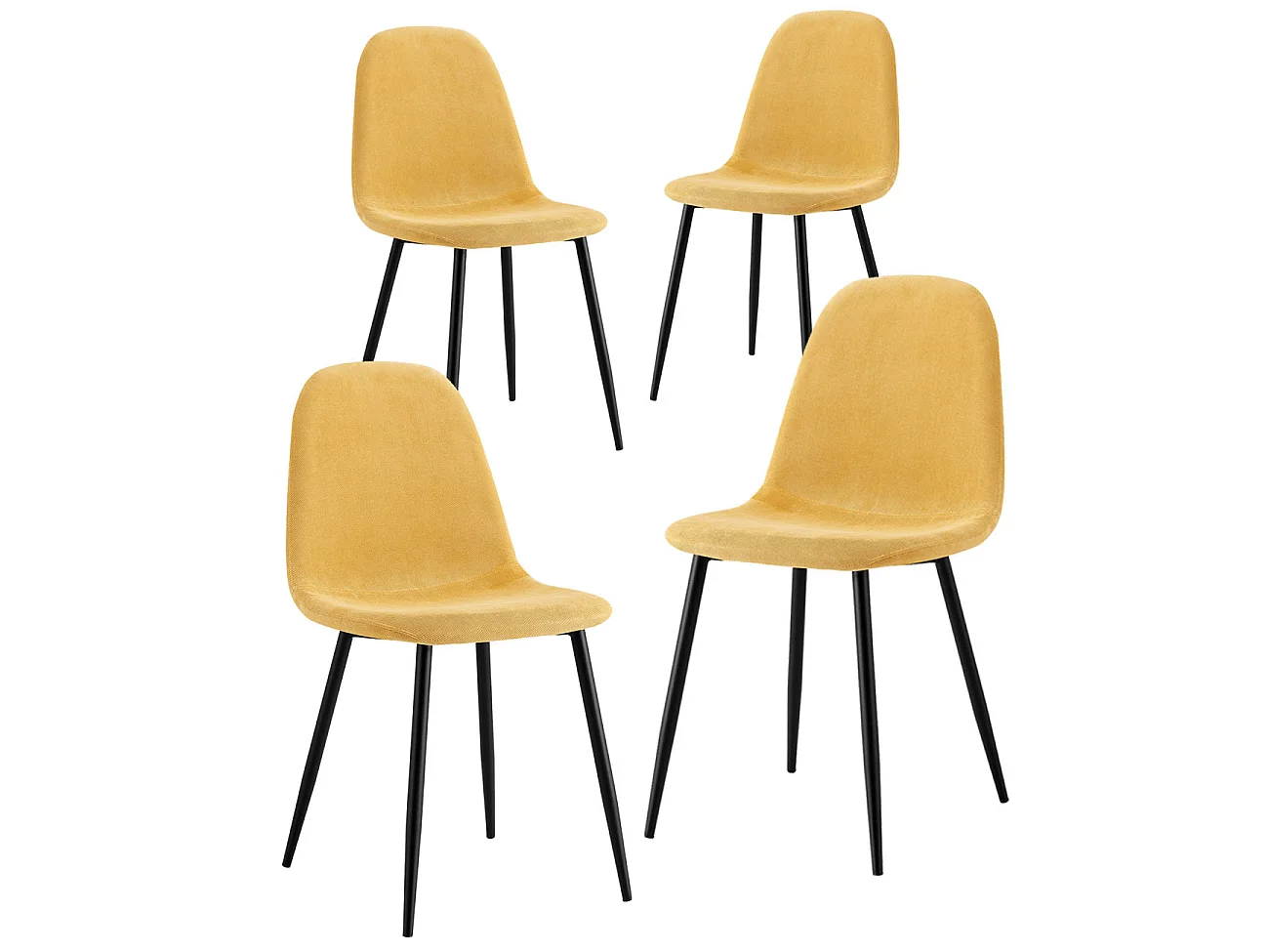 WeHome - Sedie da salotto Bella - Set da 4 sedie design