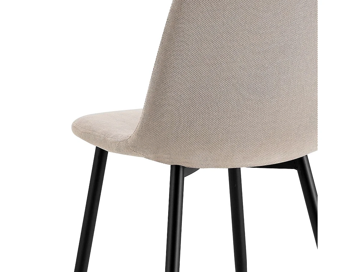 WeHome - Set da 4 sedie design da salotto imbottite Bella