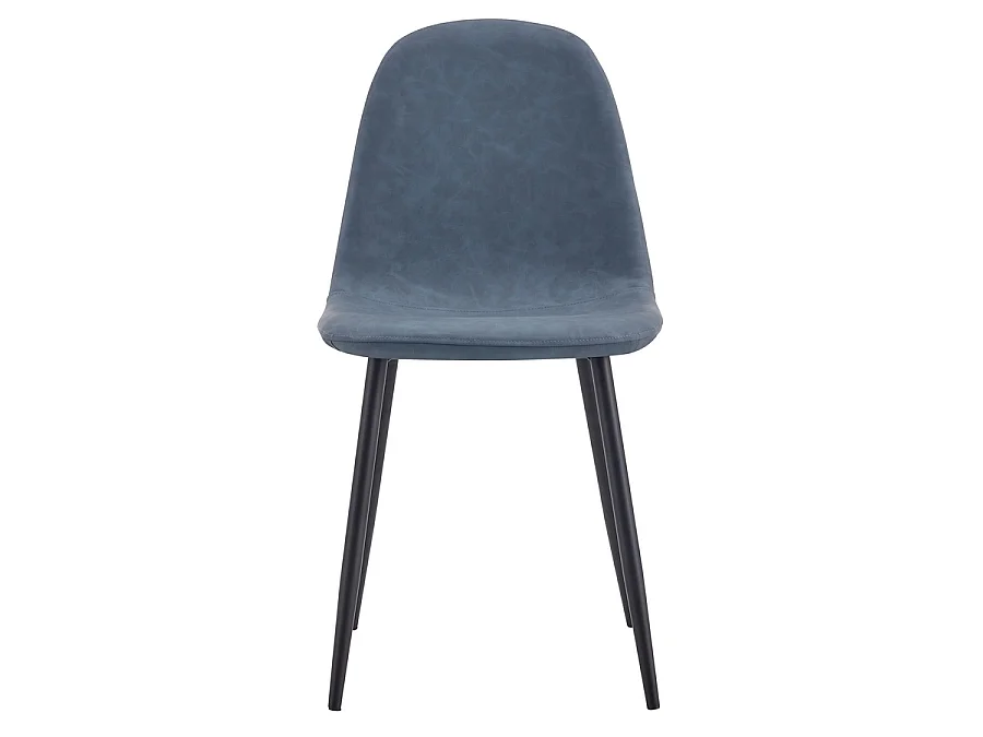 Wehome - Moderne eetkamerstoelen 4 stuks in blauw eco-leer - Prachtig