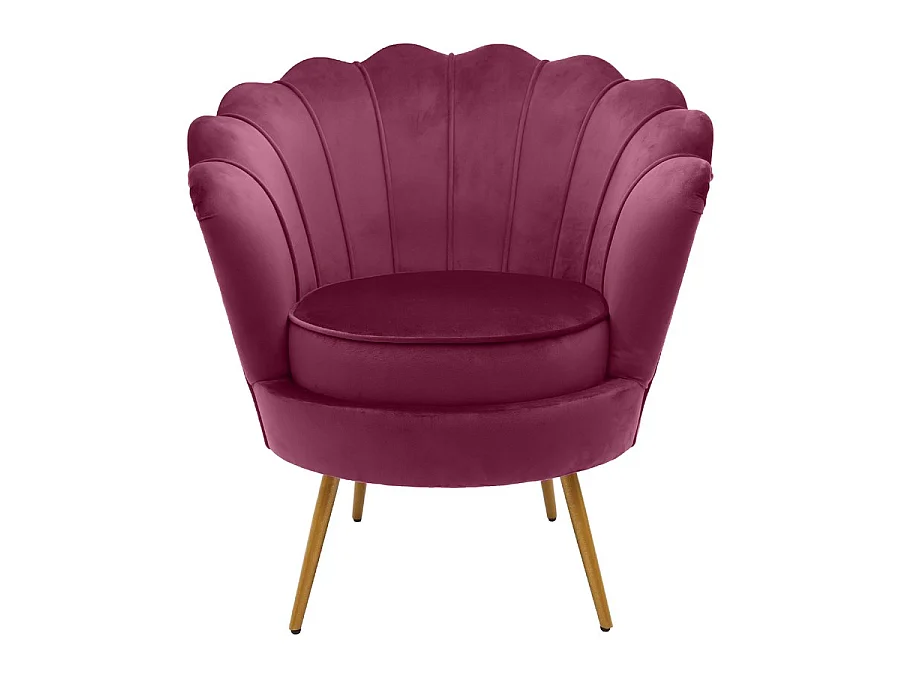 WeHome - Fan Design fauteuil in amarantfluweel