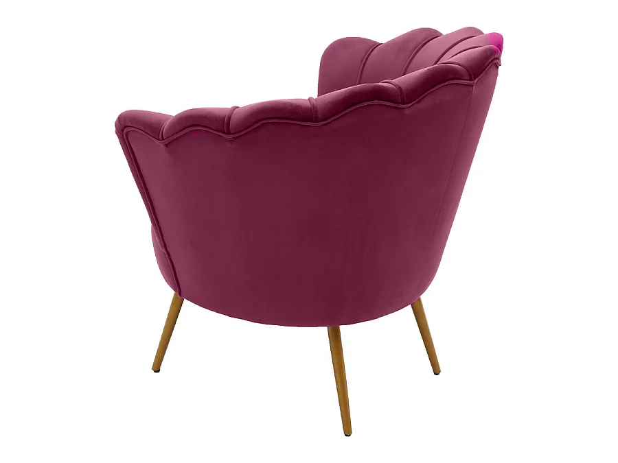 WeHome - Fan Design fauteuil in amarantfluweel