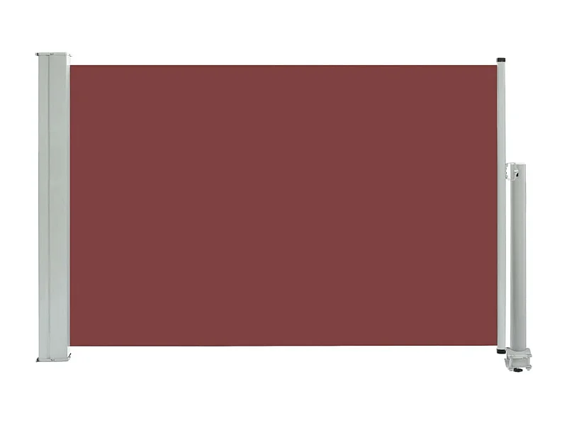 Auvent paravent store brise-vue marron 300 x 300 x 60 cm 02_0007391