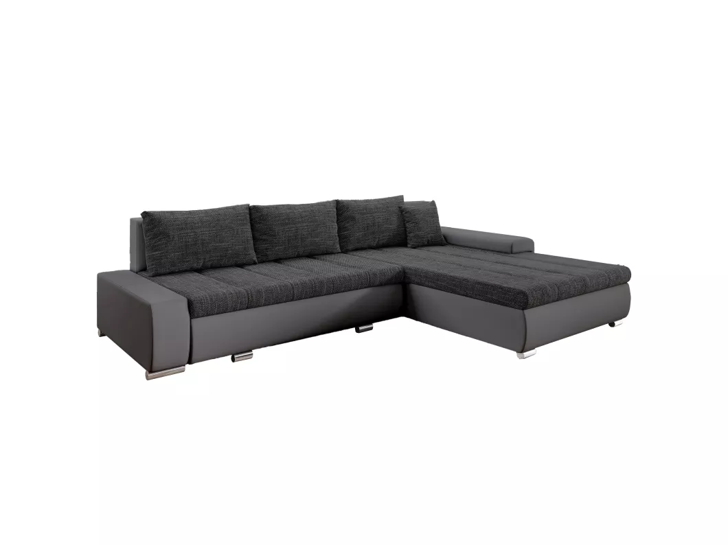 Kauf Unique Ecksofa TOMMASO mit Schlaffunktion und Bettkasten - Couch Sofa L-Form MA195-BE06