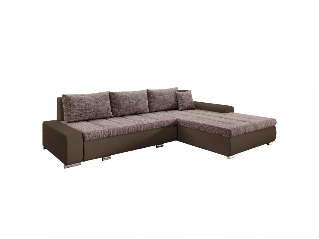 Kauf Unique Ecksofa TOMMASO mit Schlaffunktion und Bettkasten - Couch Sofa L-Form MA124-BE03