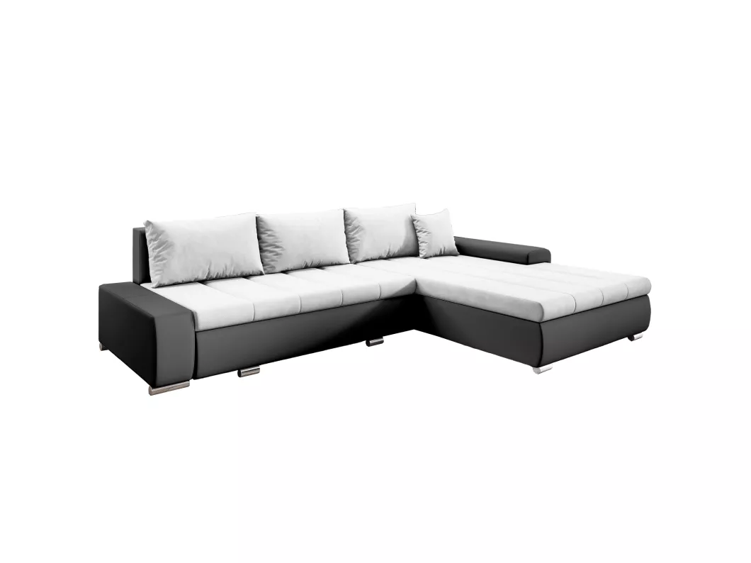 Kauf Unique Ecksofa TOMMASO mit Schlaffunktion und Bettkasten - Couch Sofa L-Form MA1100-CO119