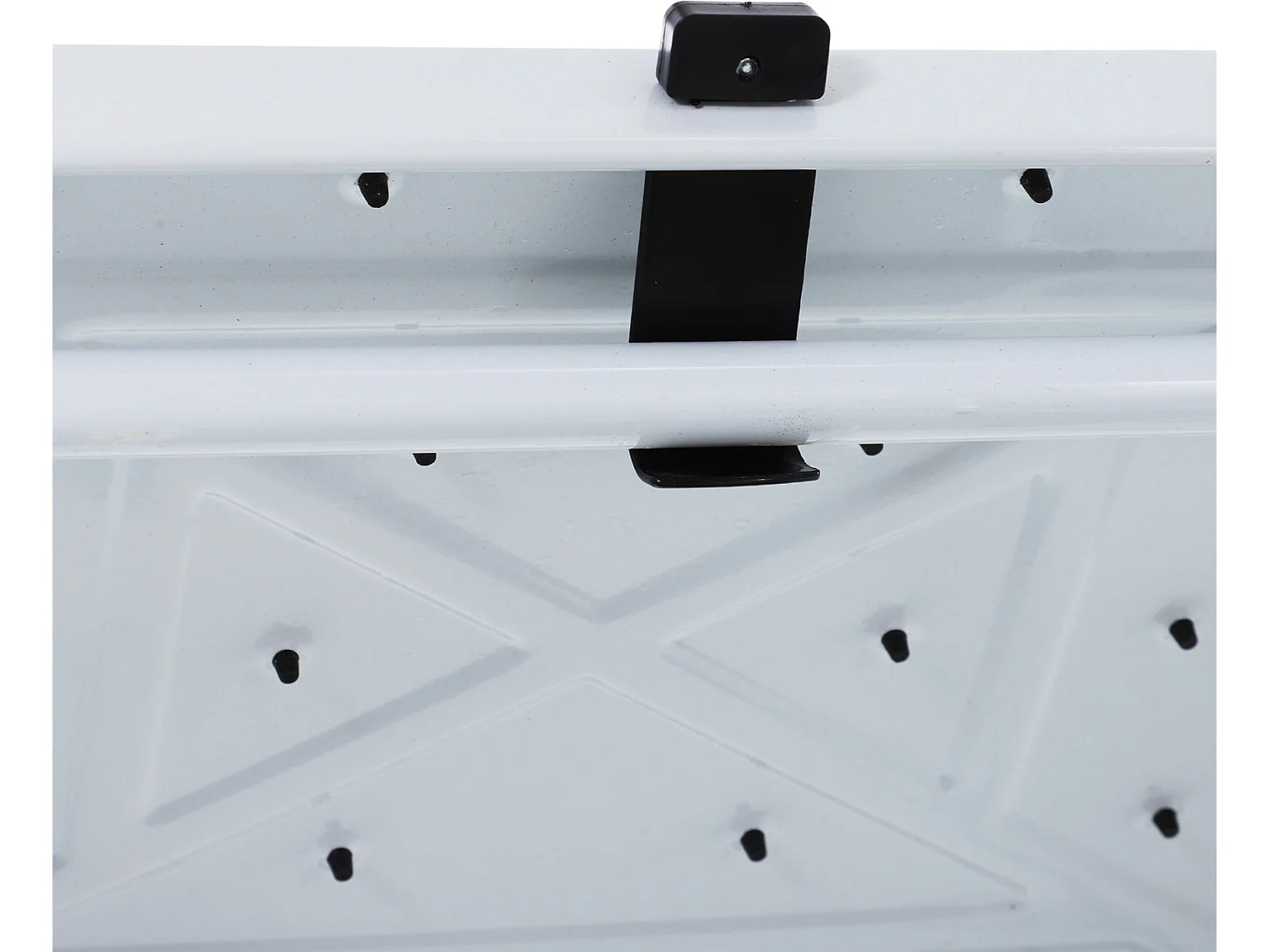 Escalera plegable blanco y negro 51x66x131 cm HOMCOM