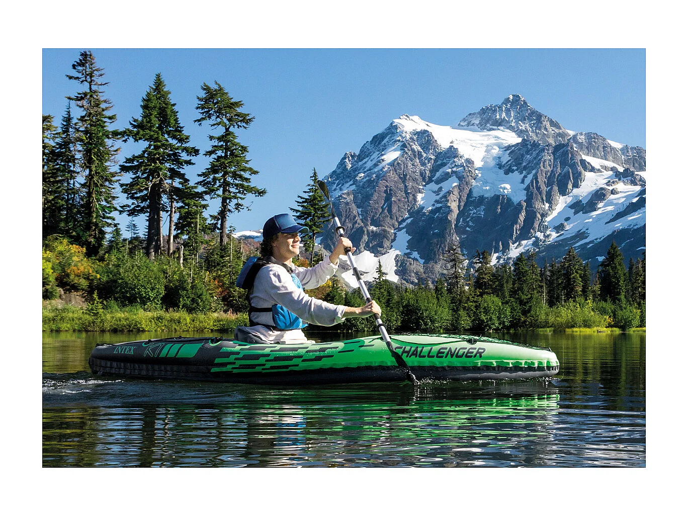 Aufblasbares Kayak Challenger K1 274 x 76 x 33 cm 68305NP