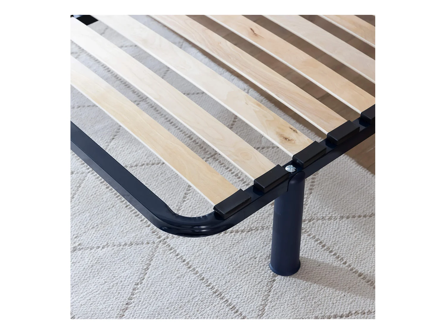 Cadre à lattes en métal hauteur 4 cm CONFORT 160x200