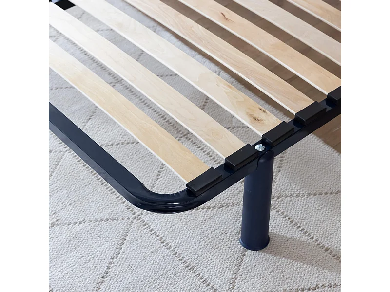 Cadre à lattes en métal hauteur 4 cm CONFORT 160x200