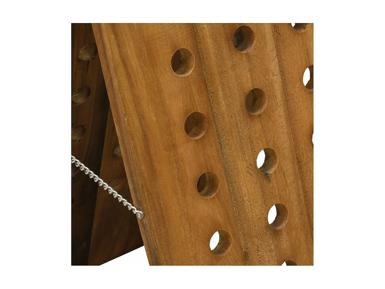 Grand porte-bouteilles en bois recyclé