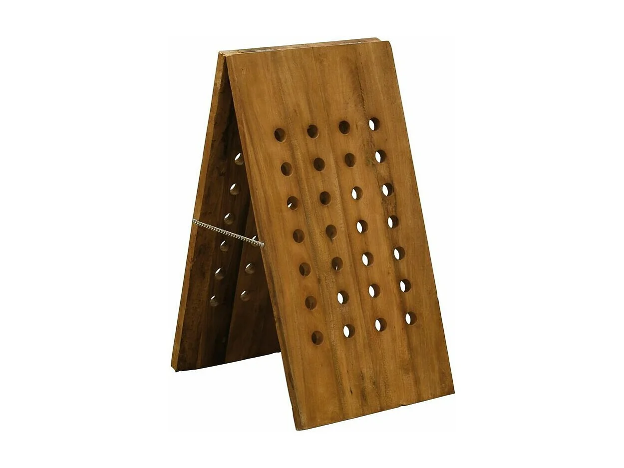 Grand porte-bouteilles en bois recyclé